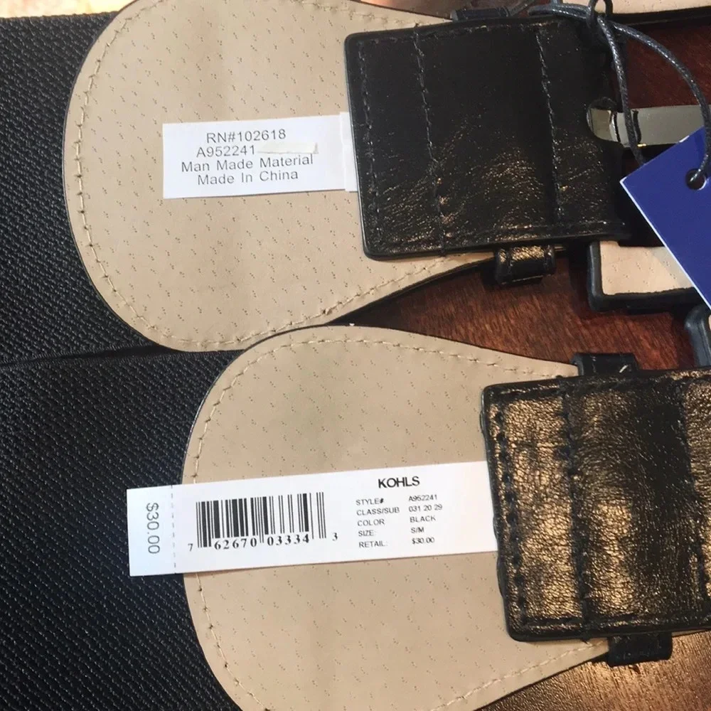 New* APT 9‎ Black wide Buckle Belt